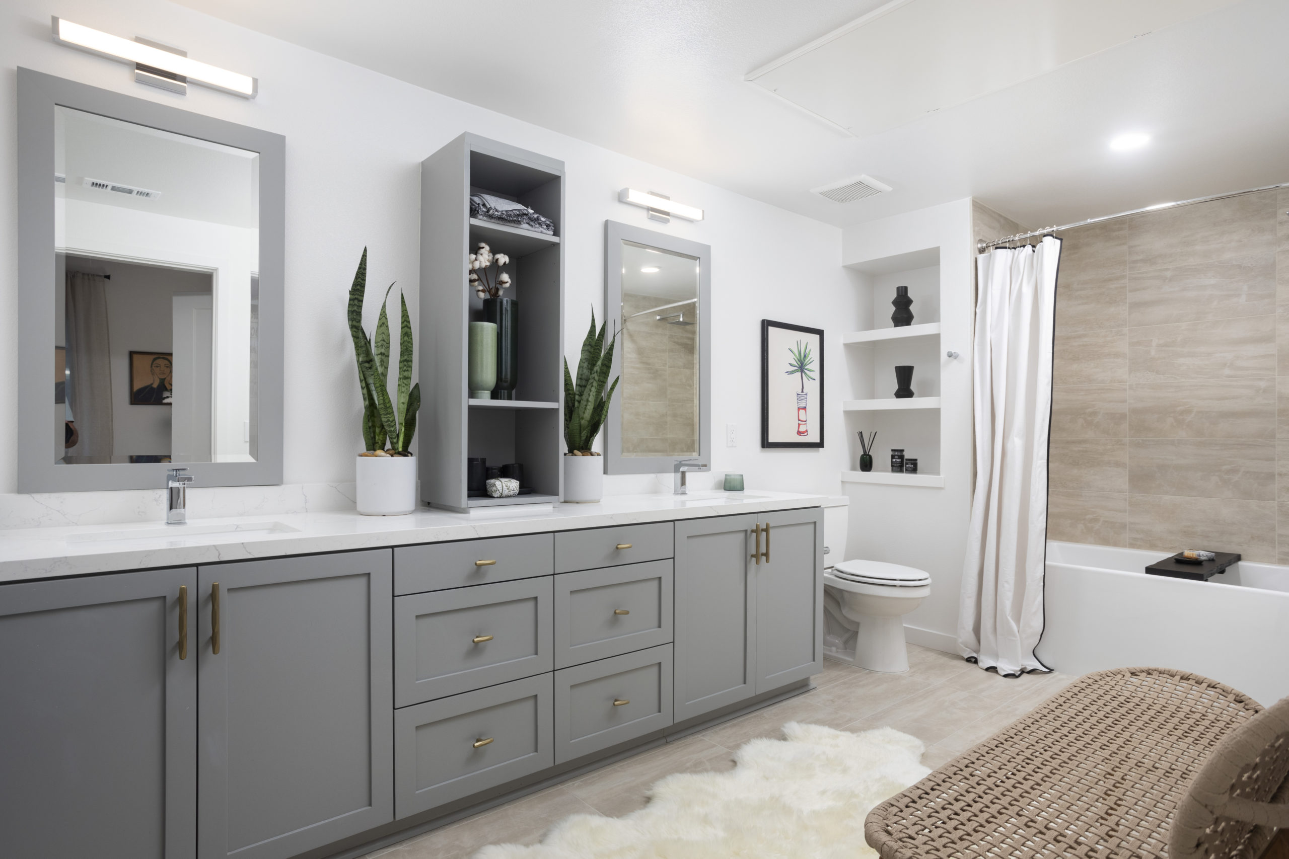 large apartment bathroom soaker tub and shower broadstone atlas