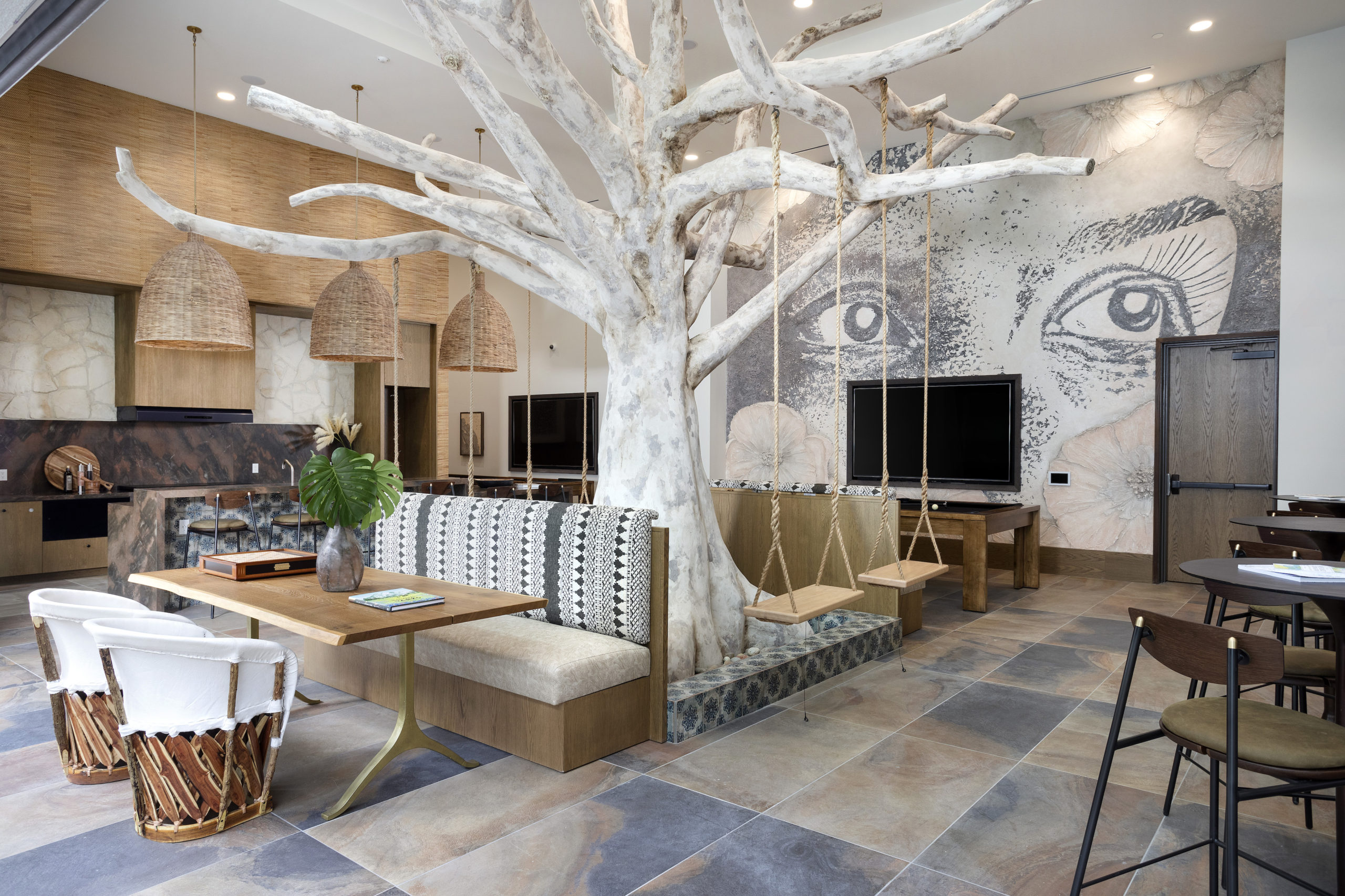 clubroom space at broadstone atlas apartments